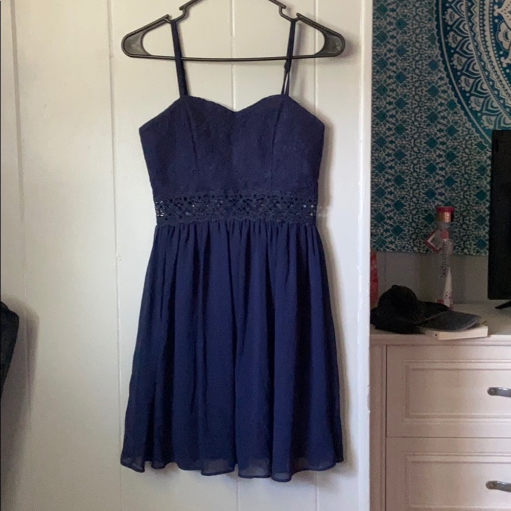 Navy Blue Formal Dress